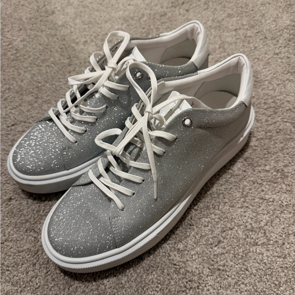 Ted Baker London Sparkly Silver Sneakers